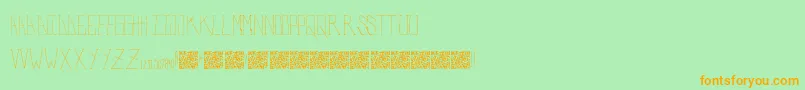 PolarBears Font – Orange Fonts on Green Background