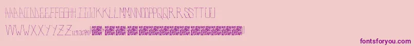フォントPolarBears – ピンクの背景に紫のフォント