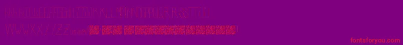 PolarBears Font – Red Fonts on Purple Background