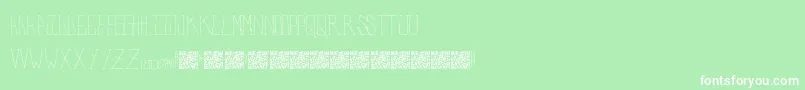 PolarBears Font – White Fonts on Green Background