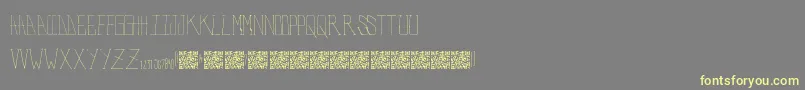 PolarBears-fontti – keltaiset fontit harmaalla taustalla