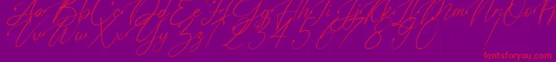 Polarise Font – Red Fonts on Purple Background