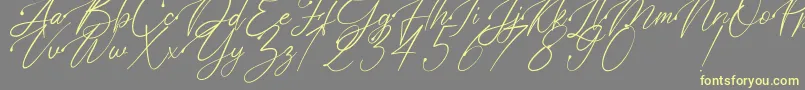 Polarise Font – Yellow Fonts on Gray Background