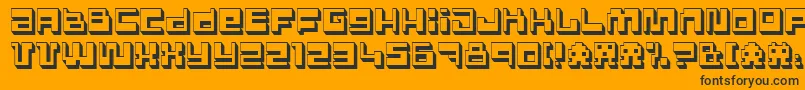 Polgnpwr Font – Black Fonts on Orange Background