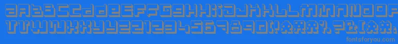 Polgnpwr Font – Gray Fonts on Blue Background