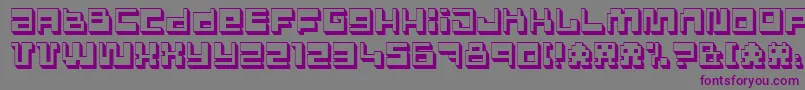 Polgnpwr Font – Purple Fonts on Gray Background