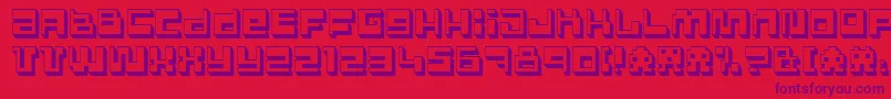 Polgnpwr Font – Purple Fonts on Red Background