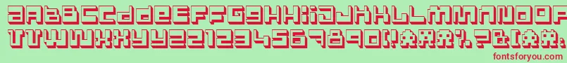 Polgnpwr Font – Red Fonts on Green Background