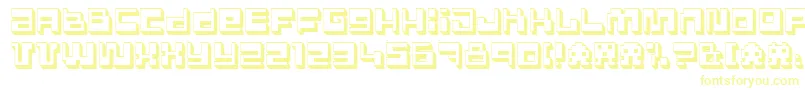 Polgnpwr Font – Yellow Fonts on White Background