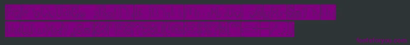 Шрифт Polysoup Hollow Inverse – фиолетовые шрифты на чёрном фоне