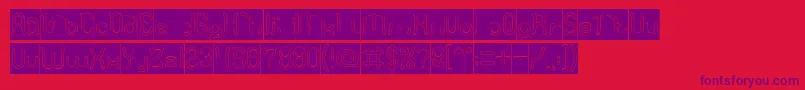 More about Polysoup Hollow Inverse Font Polysoup Hollow Inverse Font – Purple Fonts on Red Background