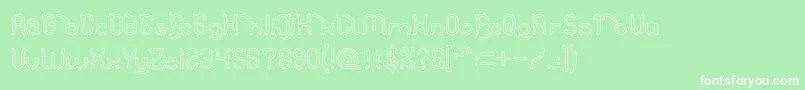 More about Polysoup Hollow Font Polysoup Hollow Font – White Fonts on Green Background