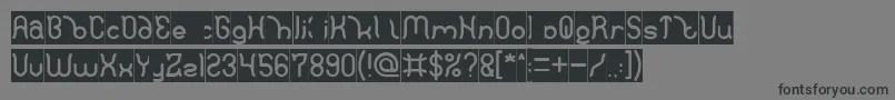 Polysoup Inverse Font – Black Fonts on Gray Background