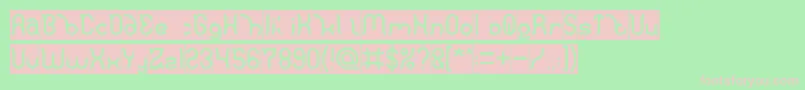 Polysoup Inverse Font – Pink Fonts on Green Background