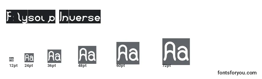Polysoup Inverse Font Sizes