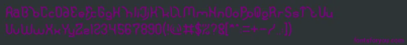 Polysoup Font – Purple Fonts on Black Background