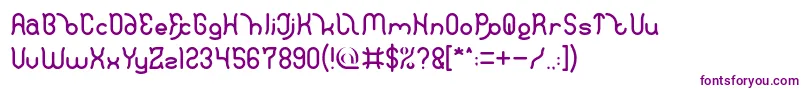 フォントPolysoup – 紫色のフォント