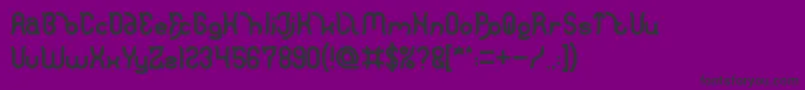 Polysoupp Bold Font – Black Fonts on Purple Background