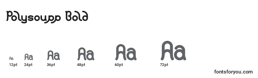 Polysoupp Bold Font Sizes