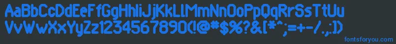 POMCRG   Font – Blue Fonts on Black Background