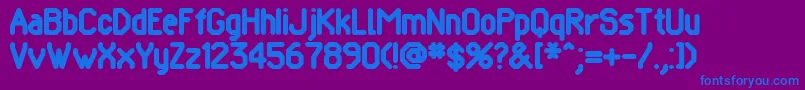 POMCRG   Font – Blue Fonts on Purple Background