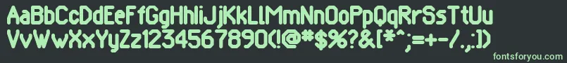 POMCRG   Font – Green Fonts on Black Background