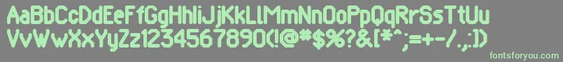 POMCRG   Font – Green Fonts on Gray Background