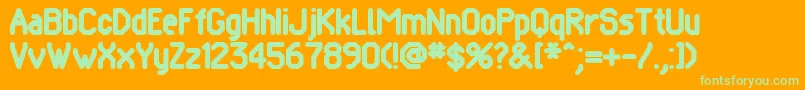 POMCRG   Font – Green Fonts on Orange Background