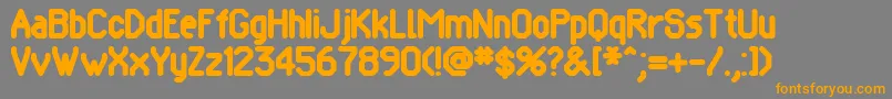 POMCRG   Font – Orange Fonts on Gray Background