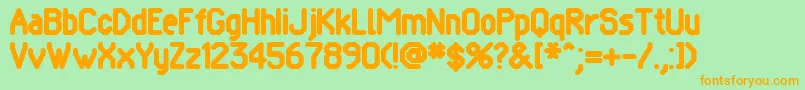 POMCRG   Font – Orange Fonts on Green Background