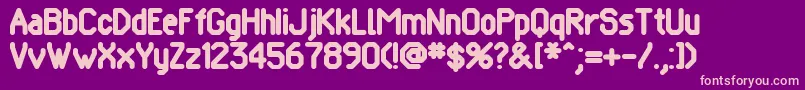 POMCRG   Font – Pink Fonts on Purple Background