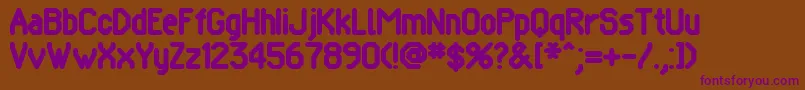 POMCRG   Font – Purple Fonts on Brown Background