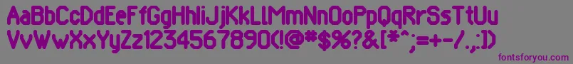 POMCRG   Font – Purple Fonts on Gray Background
