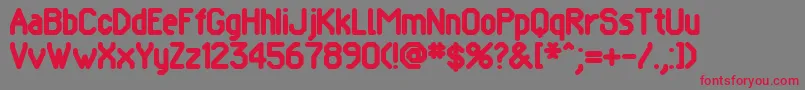 POMCRG   Font – Red Fonts on Gray Background