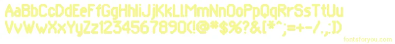 POMCRG   Font – Yellow Fonts on White Background