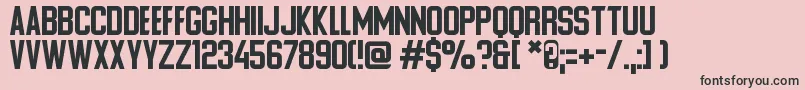 Ponter Alt Font – Black Fonts on Pink Background