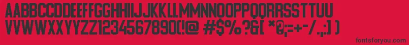 Ponter Alt Font – Black Fonts on Red Background