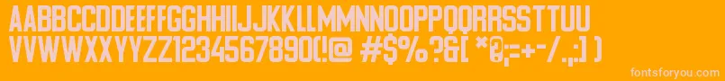 Ponter Alt Font – Pink Fonts on Orange Background