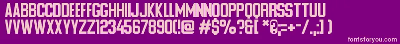 Ponter Alt Font – Pink Fonts on Purple Background