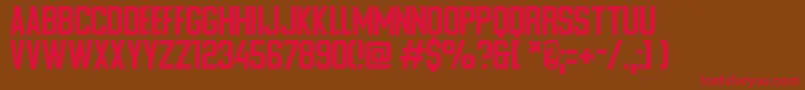 Ponter Alt Font – Red Fonts on Brown Background
