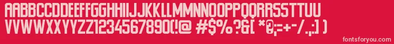 Шрифт Ponter MC – розовые шрифты на красном фоне