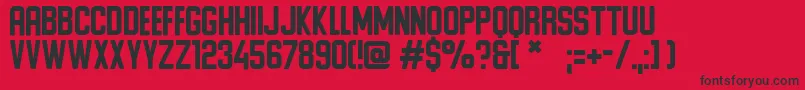 Ponter Rounded Font – Black Fonts on Red Background