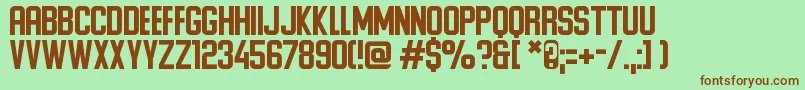Ponter Font – Brown Fonts on Green Background