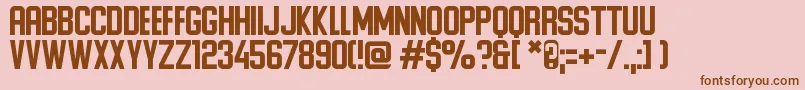Ponter Font – Brown Fonts on Pink Background