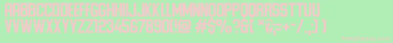 Więcej informacji o czcionce Ponter Czcionka Ponter – różowe czcionki na zielonym tle