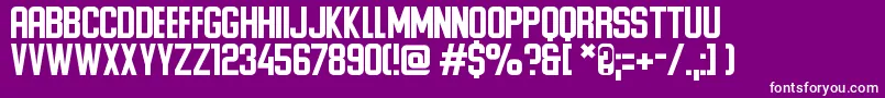 フォントPonter – 紫の背景に白い文字