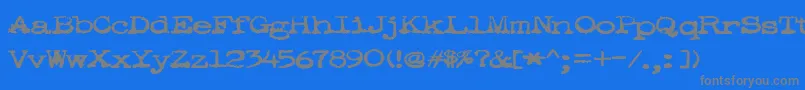 POOKIE   Font – Gray Fonts on Blue Background