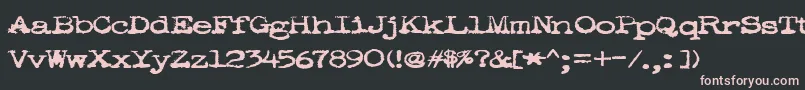 POOKIE   Font – Pink Fonts on Black Background