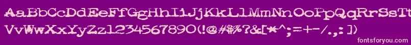 POOKIE   Font – Pink Fonts on Purple Background
