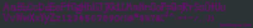 POP Font – Purple Fonts on Black Background